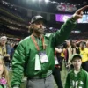 Super Bowl 2025 Game Bradley Cooper Jacket in Green