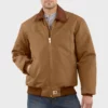 A refined, earthy-toned jacket from Duck Santa Fe, combining quilted texture with a snug flannel interior.
