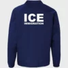 Lightweight and durable ICE Border Patrol Blue windbreaker with a bold design.