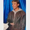 Matthew Broome Brown Leather Jacket in Distressed Style