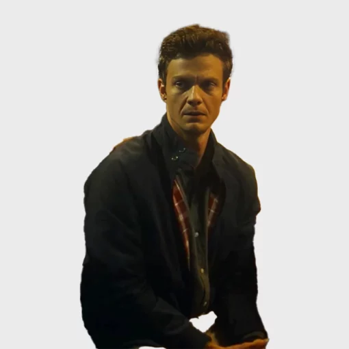 Nathan Caine Black Cotton Jacket for Mens