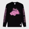 OVO Black Full-Sleeve T-Shirt with Mickey Logo at the front