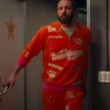 Stylish and comfortable Dunkin’ Donuts tracksuit with a fun assortment of coffee-related designs, perfect for fans of the brand