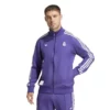 Sporty purple tracksuit with Real Madrid 24/25 Terrace Icons design.