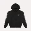 Front view of the black Born X Raised LAFD Snooty Hoodie with graphic logo at the chest
