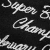 Close-up of Philadelphia Eagles 2025 Black Varsity Jacket showing excellent craftsmenship and top-notch embroidery