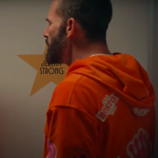 Super Bowl LIX edition Dunkin’ Donuts tracksuit, loaded with an energetic mix of branding, coffee cup designs, and donut graphics