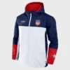 Front view of Team USA Hockey Nations Face-Off Jacket with bold USA lettering.