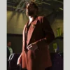 Travis Kelce Rust Colored Suit on Super Bowl LIX 2025 Sunday