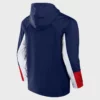 Back view of Team USA Hockey Nations Face-Off Jacket featuring a sleek patriotic design.