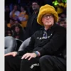 Will Ferrell-inspired black hoodie with an Arthur Ashe emblem on the front.