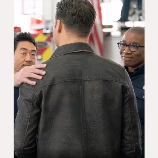 911 Season 8 Episode 9 Eddie Diaz Leather Jacket