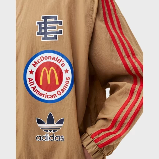 Eric Emmanuel Khaki Brown McDonalds Brown Track Jacket for Men and Women