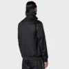 Classic Adidas black track jacket with signature gold stripes for a bold look.