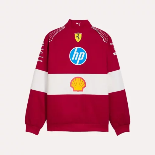 Lewis Hamilton Scuderia Ferrari F1 PUMA 2025 team jacket for motorsport fans