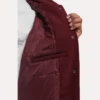 FC Bayern x BSTN jacket in a classic maroon shade with comfy inner quilted lining