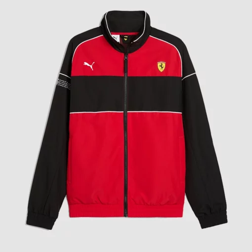 Puma x Ferrari F1 Scuderia Red and Black Race Jacket for Men and Women