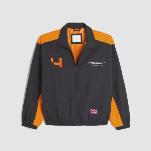 Hollister McLaren Jacket in Black and Papaya