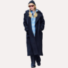 Warm Jennifer Lawrence Wool Long Coat for Winter 2025
