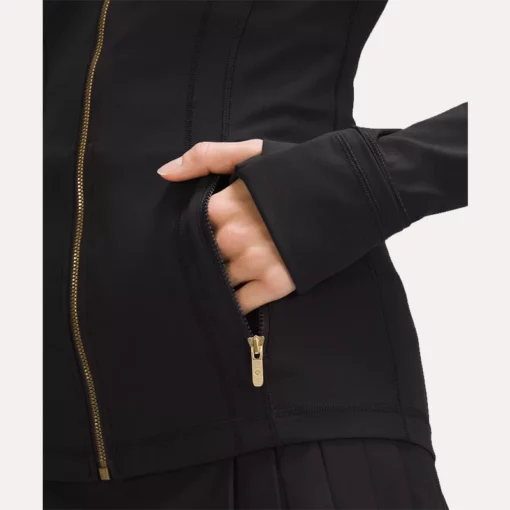 Lululemon black cropped jacket designed for comfort and movement