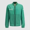 Moncler x FRGMT Branding Logo Green Jacket in Bomber Style
