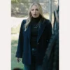 Happy Face TV series Melissa blue coat with a sophisticated design.