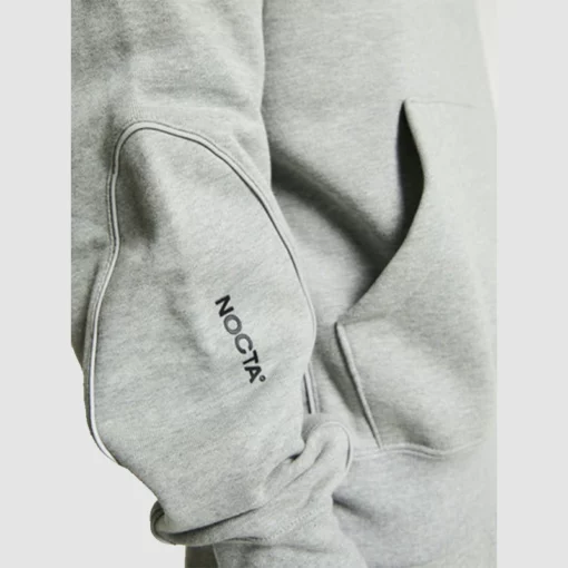 Nocta Logo on sleeve of the Grey NIKE Hoodie 2025