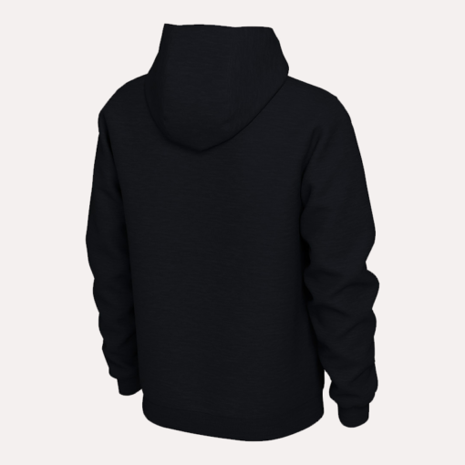 Men's black Nike Jordan pullover hoodie with 'Love, Hurts.' design and ribbed cuffs