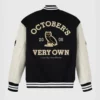 OVO Collegiate Varsity Jacket with branding logo at the back
