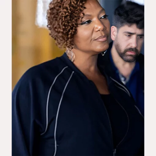 S05 The Equalizer Queen Latifah Piped Black Tracksuit