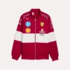 Premium Scuderia Ferrari 2025 racing jacket designed for F1 enthusiasts