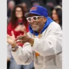 Grey Spike Lee Hoodie with Knicks Essentials Logo at the front