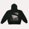 Unisex Tate McRae T8 Lips black hoodie with a stylish graphic design at the back