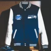 Seattle Seahawks 50th season commemorative varsity jacket.