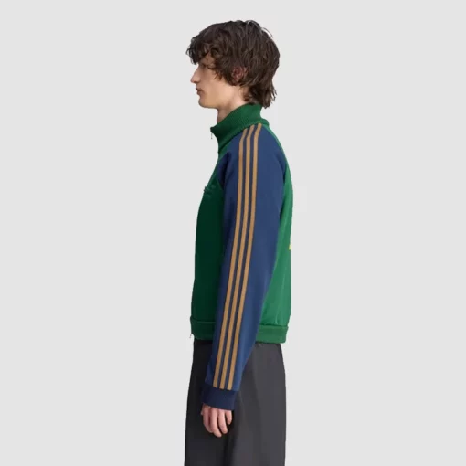 Graphic track jacket in green from Brain Dead x Adidas.