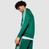 Adidas SST men’s track jacket in vibrant green color.