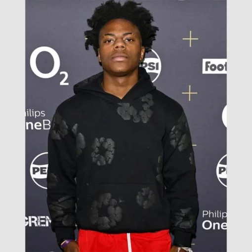 IShowSpeed Baller League black hoodie with floral print