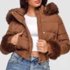 Liz Caribel Sierra’s signature Sherry Brown winter jacket
