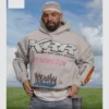 KRR Racing grey hoodie with street-style flair and Hot Moms logo.