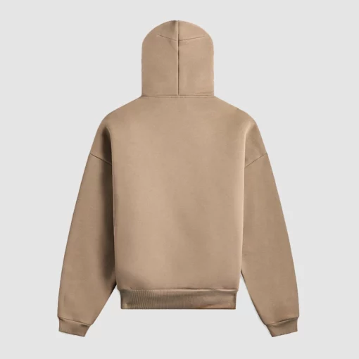 Classic brown pullover hoodie from Kith and Fear of God