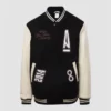 Nike Destroyer varsity jacket with Ma Maniére branding.