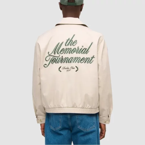 Casual cropped zip jacket inspired by The Memorial Tournament.