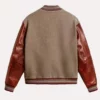 Michael Bublé’s stylish gray and burgundy varsity jacket from The Voice S27.
