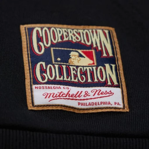 Classic pullover hoodie in black with LA Dodgers team logo.