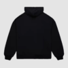 Unisex black hoodie featuring oversized Dodgers logo print.