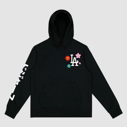 Limited-edition Dodgers hoodie with Murakami-style flowers print