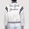 New York Yankees full-snap white jacket by Starter.