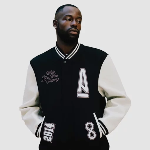 Ma Maniére Nike collab Destroyer jacket in sleek monochrome tones.