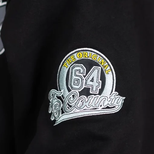 Classic FB County hoodie in black with streetwear vibe.