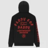 Sleek and casual black hoodie celebrating Paddy The Baddy.